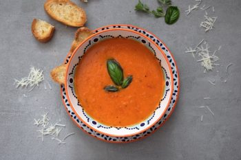 <strong>Creamy Tomato and Basil Soup</strong>